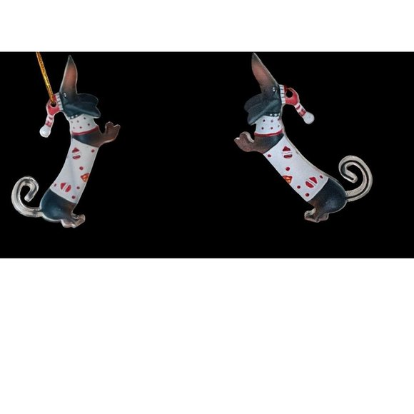 Dachshund Ornament New Gift tag hanger Doxie Weenie Dog Weiner German Pup - Picture 12 of 12